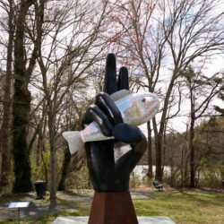 Ask The Fish 2.0<br/>
By Dr. Stephen Fairfield<br/>
Purchased by Roswell Arts Fund and Carl Black Buick GMC Roswell. Located at Don White at the 400 bridge